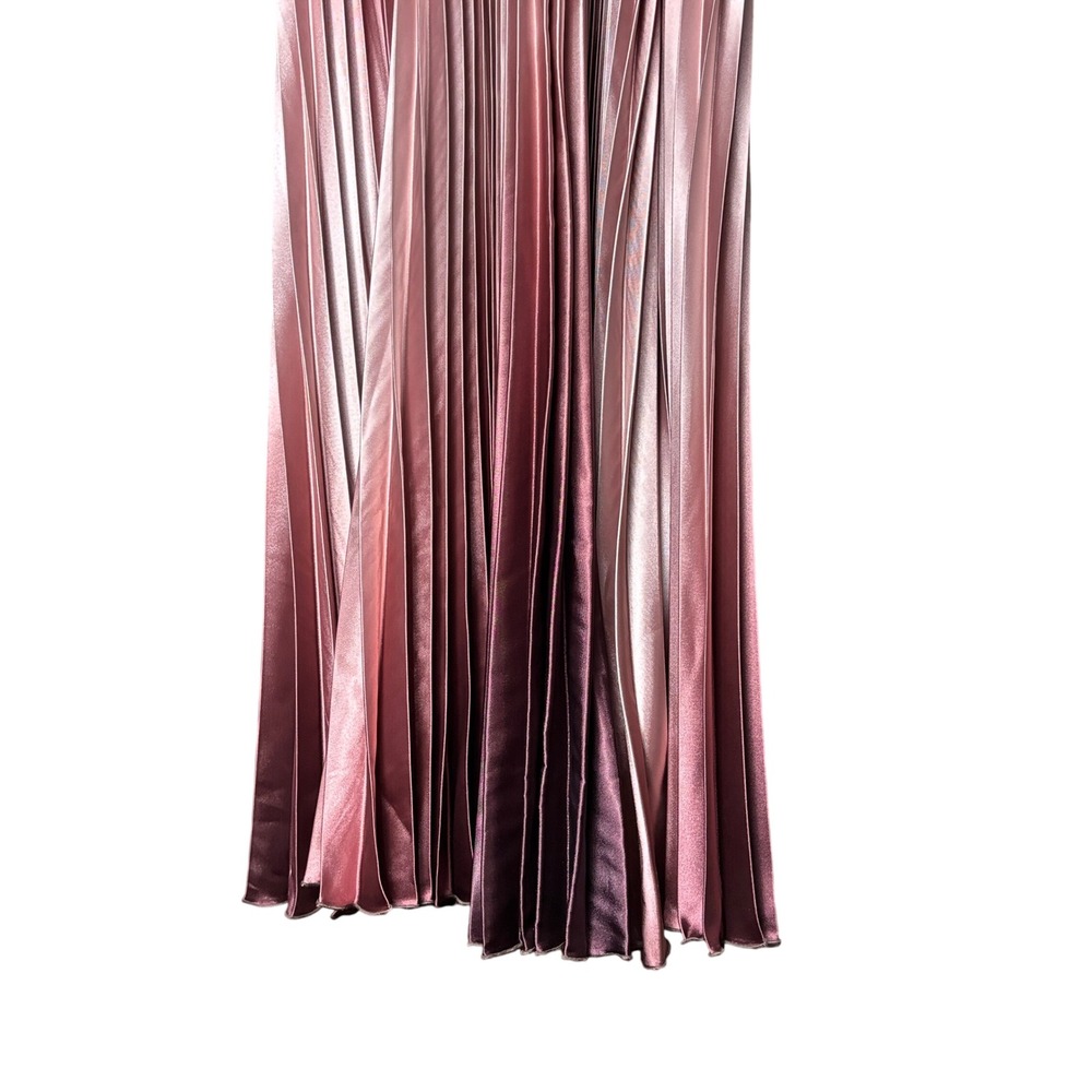 Betsy & Adam Women's size 10 Pleated Maxi Dess Special Occasion Gown Ombre NEW - Picture 6 of 13